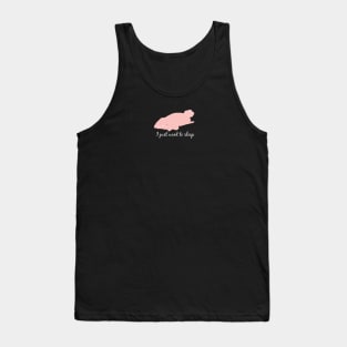 Sleepy bunny Tank Top